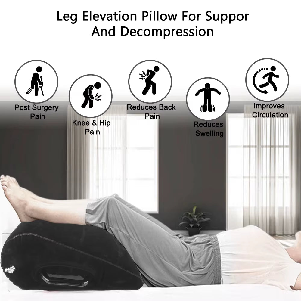 Traveler’s Multi-Position Inflatable Wedge: Custom Support for Deep Connection, Lounging, and Posture Correction