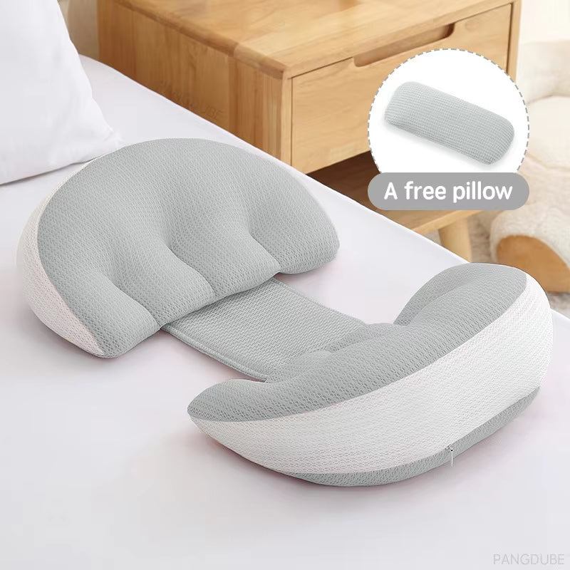 Full Body Maternity Pillow: Comprehensive Support System with Bonus Lumbar/Waist Cushion
