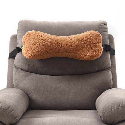 Ultimate Comfort Neck Support Pillow - Soft, Adjustable & Versatile for Sleep, Travel, and Relaxation (Camel)