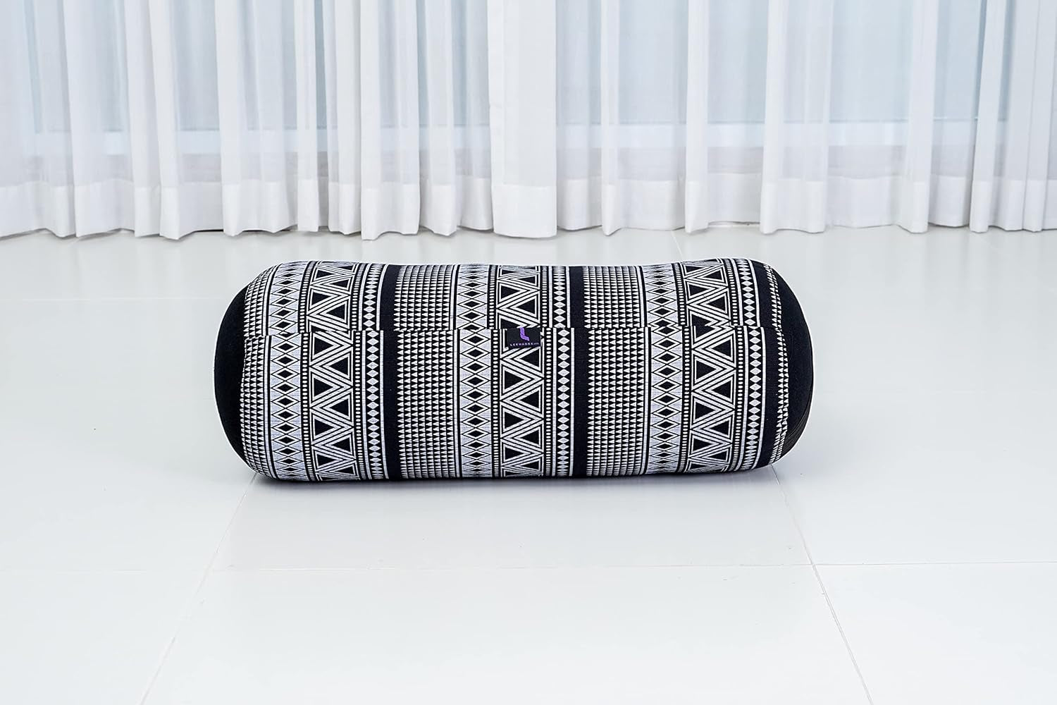 The Alignment Bolster: Kapok-Filled Tube Pillow for Restorative Yoga, Meditation, and Back Support