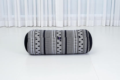 The Alignment Bolster: Kapok-Filled Tube Pillow for Restorative Yoga, Meditation, and Back Support