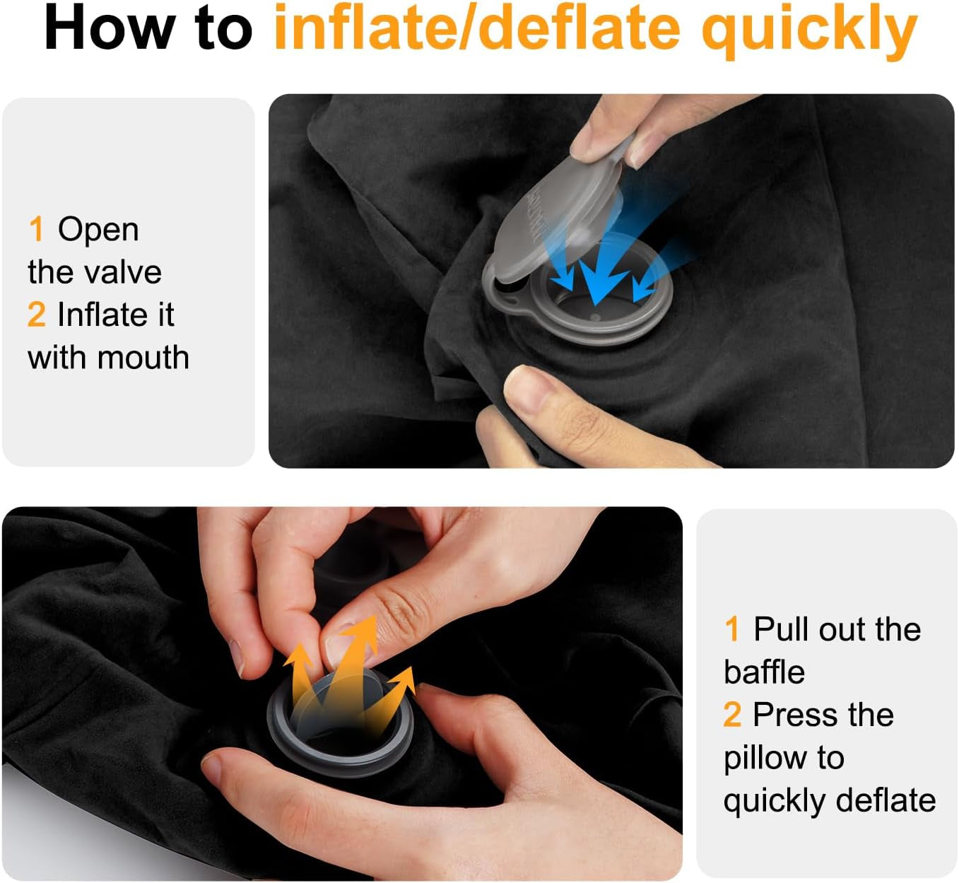 Adjustable Height Inflatable Foot Rest Pillow: Portable Leg Support for Airplane, Car, Home & Toddler Travel Bed