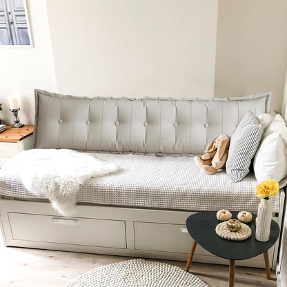 King Size Headboard Alignment Pillow: Luxury Backrest for Bed, Reading, and Full Spinal Support