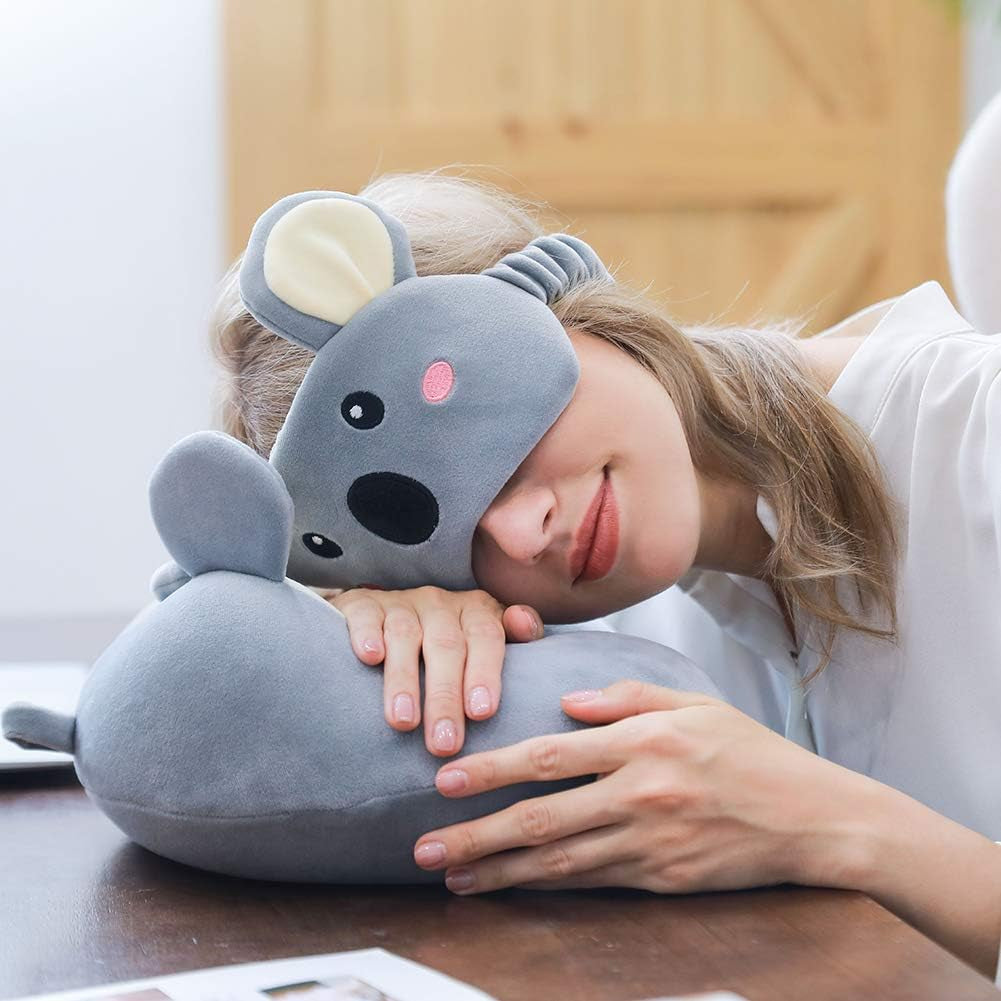 The Dynamic Koala Embrace: Premium Memory Foam Pillow for 360° Neck Support & Seamless Alignment