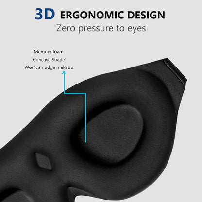 The 3D Contoured Blackout Mask: Zero-Pressure Eye Cups for Alignment and Restorative Sleep