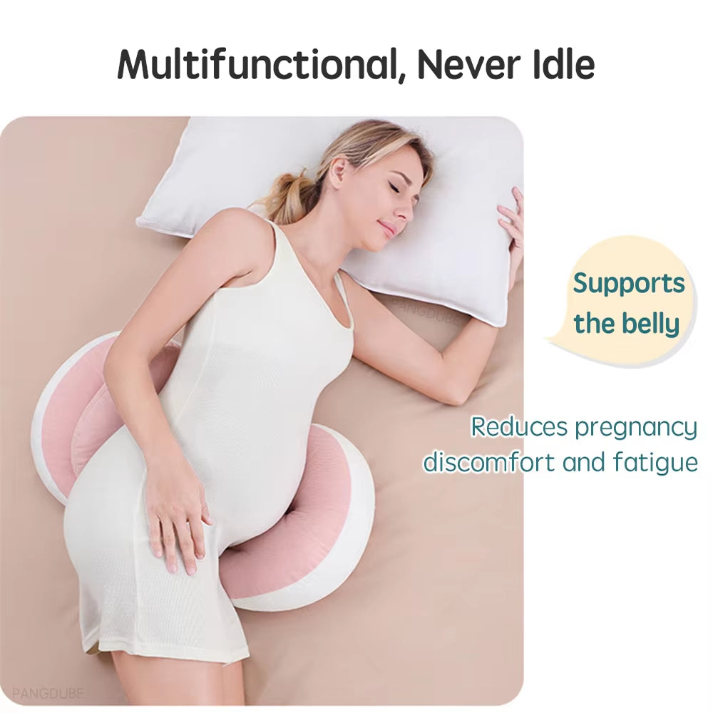 Full Body Maternity Pillow: Comprehensive Support System with Bonus Lumbar/Waist Cushion