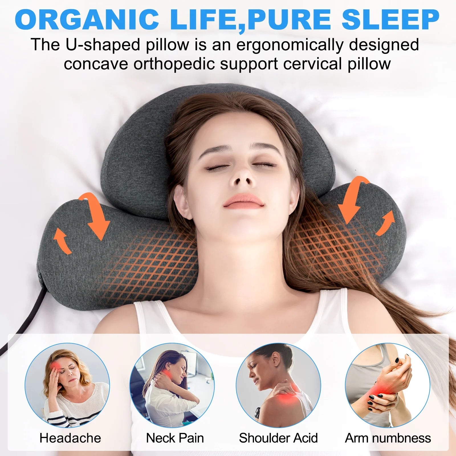 The Orthopedic Roll: High-Density Cervical Memory Foam for Targeted Neck Pain Relief