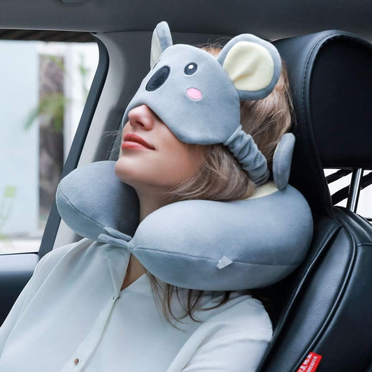 The Dynamic Koala Embrace: Premium Memory Foam Pillow for 360° Neck Support & Seamless Alignment