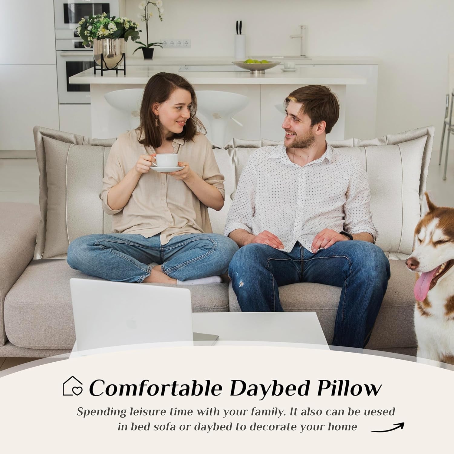 King Size Headboard Alignment Pillow: Luxury Backrest for Bed, Reading, and Full Spinal Support