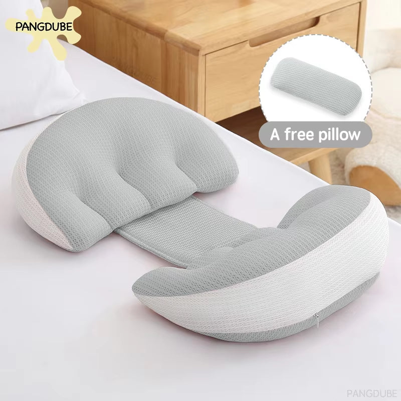 Full Body Maternity Pillow: Comprehensive Support System with Bonus Lumbar/Waist Cushion