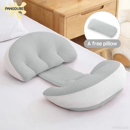 Full Body Maternity Pillow: Comprehensive Support System with Bonus Lumbar/Waist Cushion
