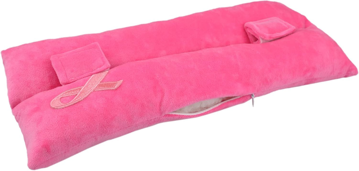Post-Surgery Seatbelt Pain Relief Pillow: Essential for Mastectomy & Chest Surgery Support Cushion for Safe Car Travel and Port Protection